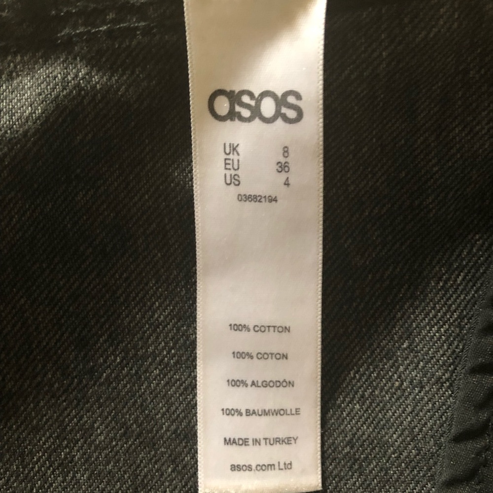 Black denim mini skirt - Picture 5 of 7